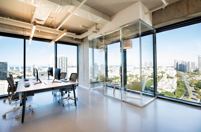  350平辦公室裝修設計效果圖，來自天際線的靈感
