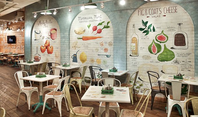 美如畫般的餐廳裝修設(shè)計理念